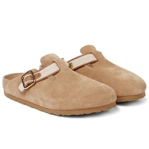 Birkenstock Luxe 1774 Boston Suede in Nude (Limited Edition)